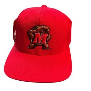 University‎ of Maryland Terrapins FlexFit Baseball Cap Red "M" Turtle Logo